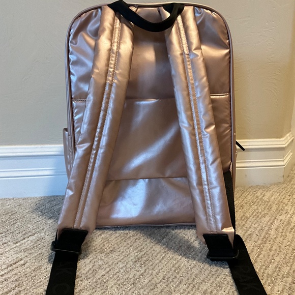 CalPak Luka 15 Inch Laptop Backpack, Rose Gold Metallic - Picture 3 of 7